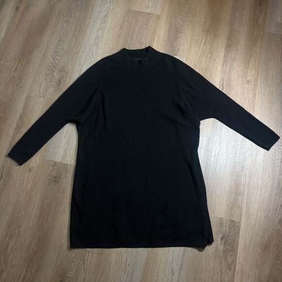 Hatch Maternity merino wool sweater dress in black size 3 L large Belen - Picture 6 of 10